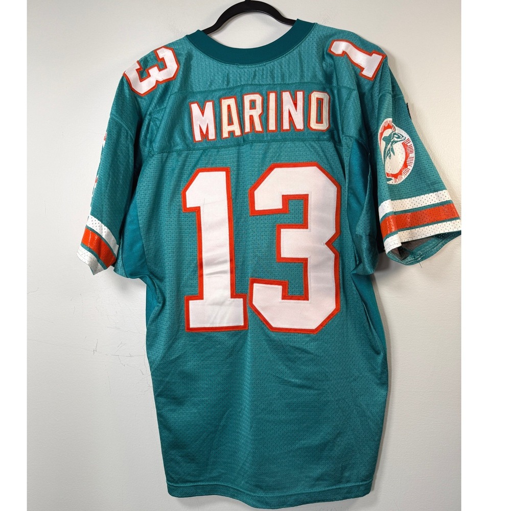 Vintage Wilson Miami Dolphins Dan Marino 13 Jersey 50 XXL Teal NFL Pro Line USA